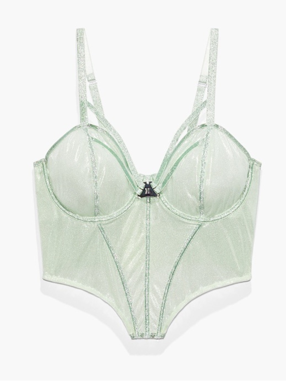 Savage x Fenty NWT! Going Platinum Mesh Bustier